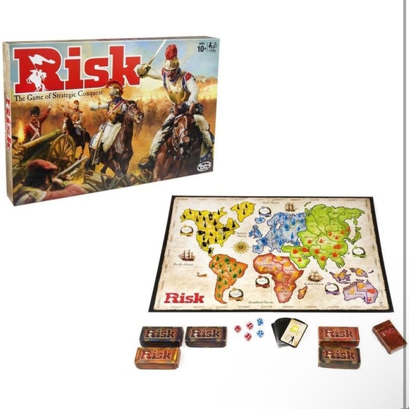Hasbro Risk Strategy Game with Colorful Map - Picture 3 of 10